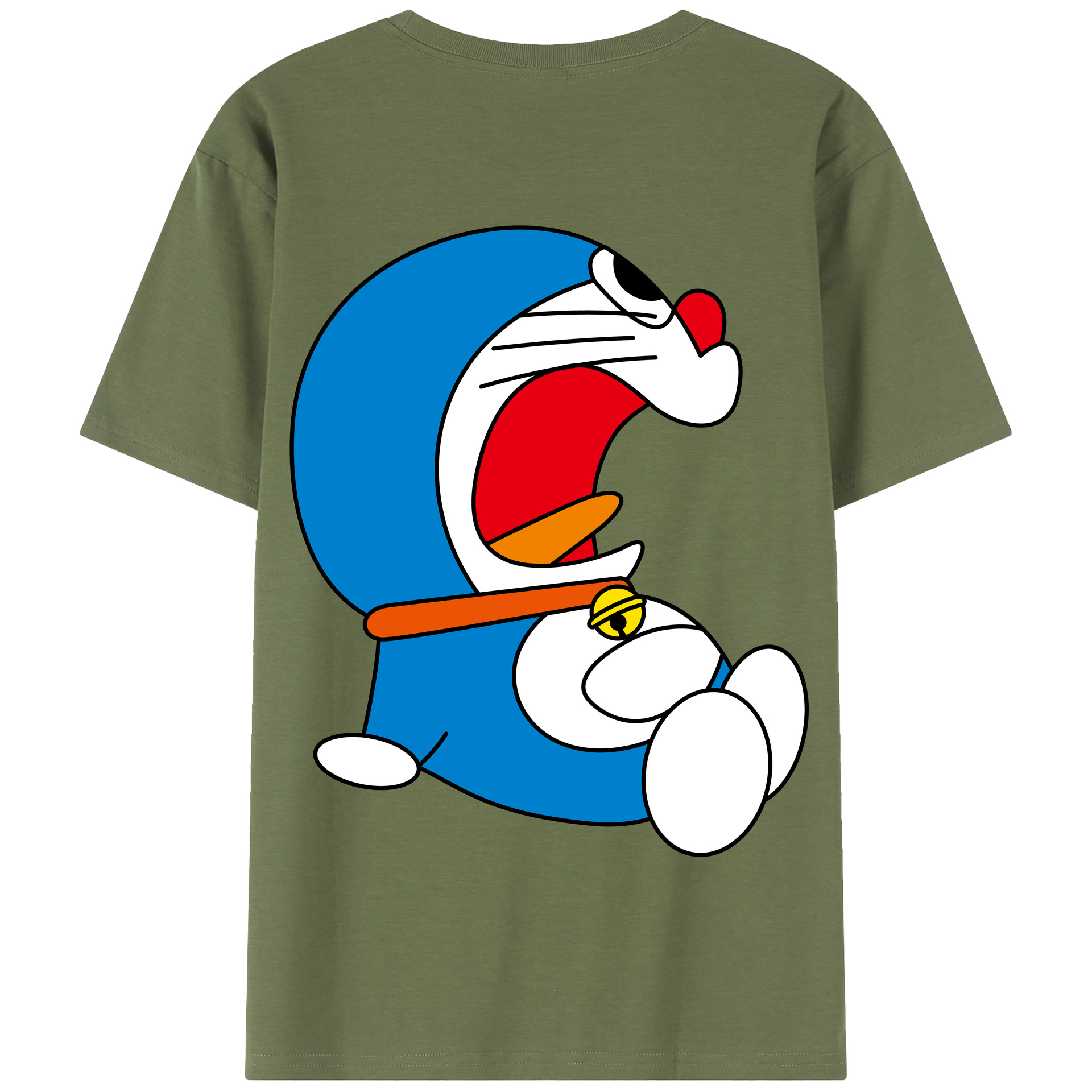 （画像用） ドラえもん Doraemon 綿100％半袖Tシャツ（背面プリント）